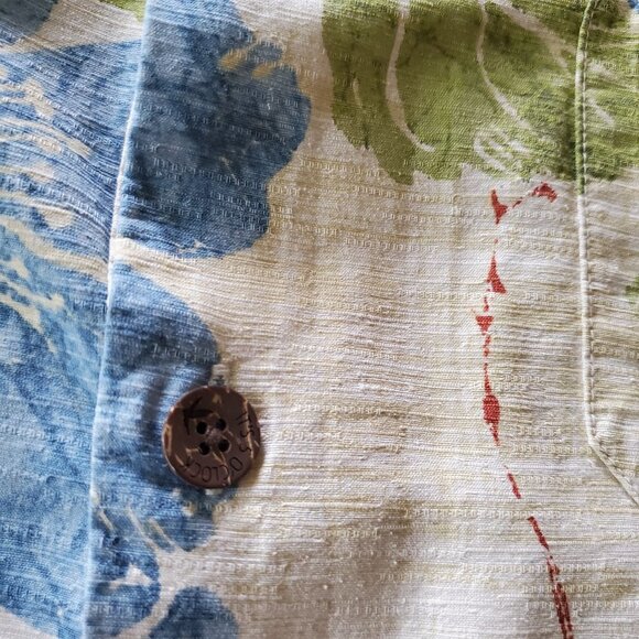 It's 5 O'Clock Somewhere Aloha 100% Silk Button Down Large Shirt Unisex - Picture 7 of 15